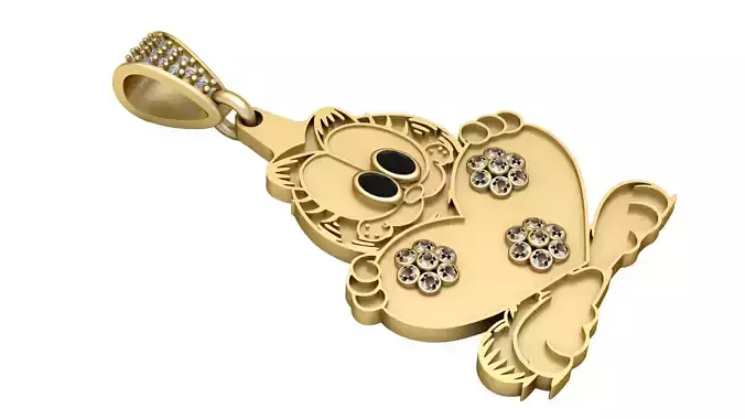 MICKEY MOUSE PENDANT 3D PRINTABLE MODEL