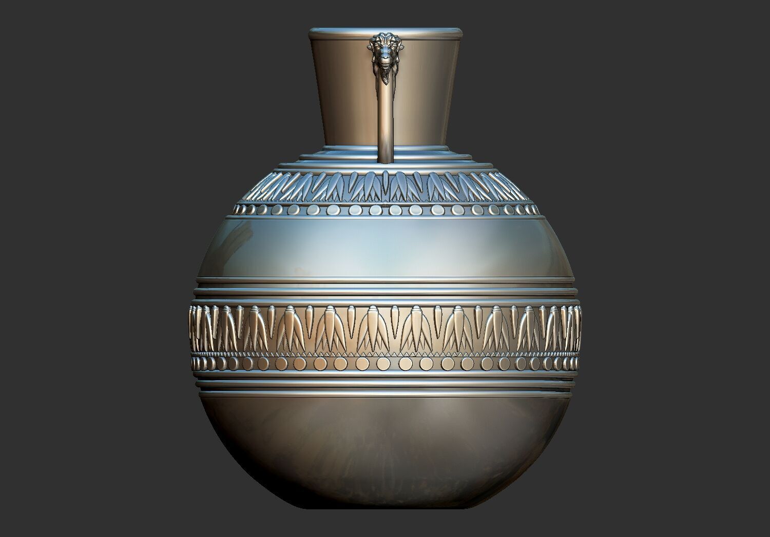 Egyptian Pottery jar jug 3d printable model 3D print model_1