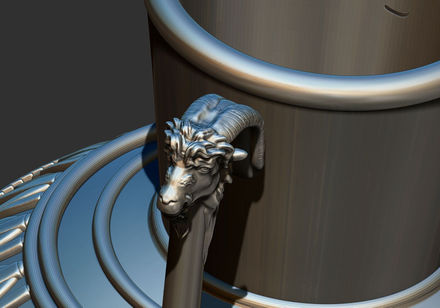 Egyptian Pottery jar jug 3d printable model 3D print model_3