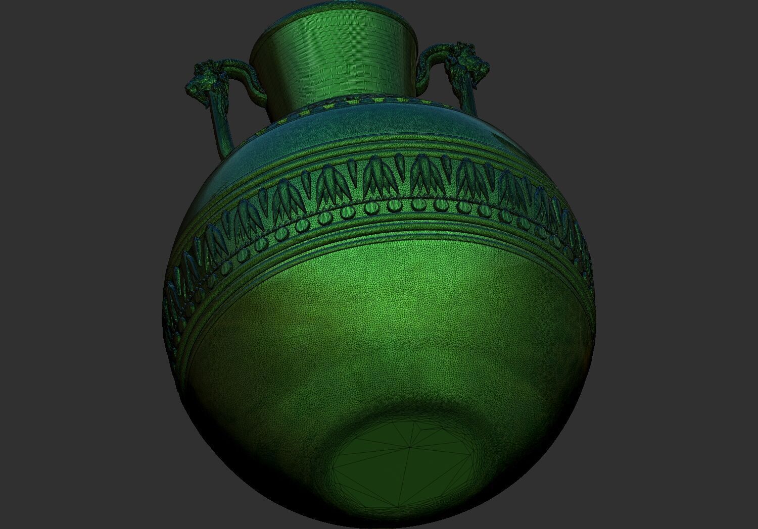 Egyptian Pottery jar jug 3d printable model 3D print model_8