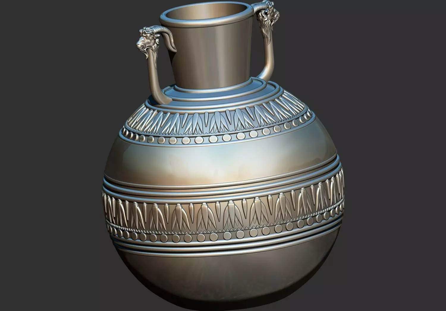 Egyptian Pottery jar jug 3d printable model 3D print model_0