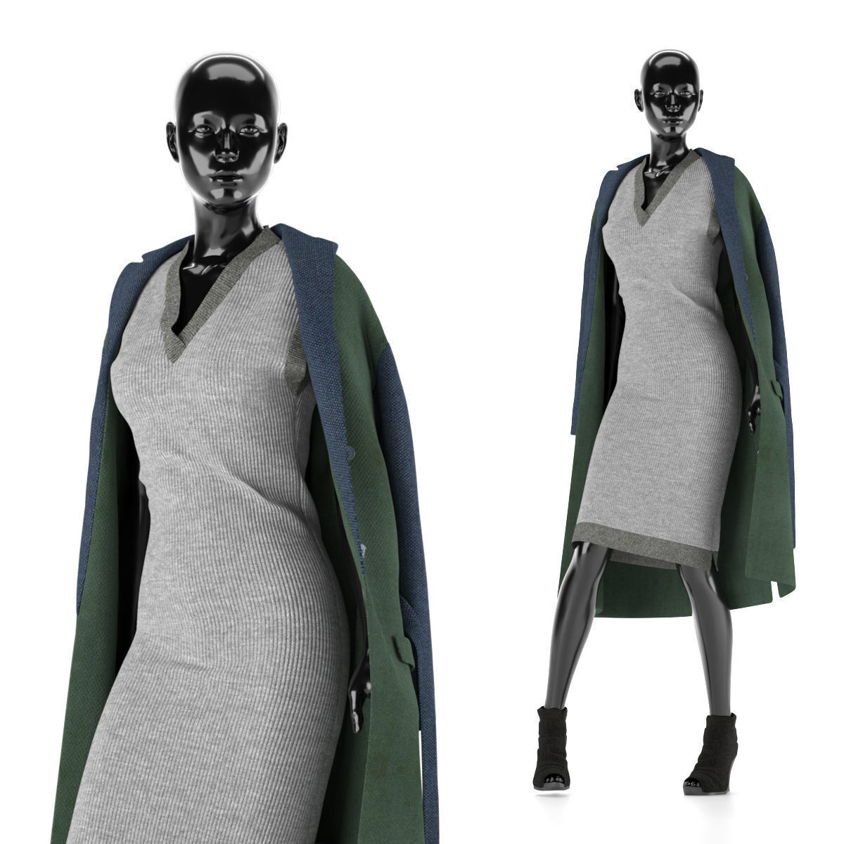 Free Mannequin Set 03 Free low-poly 3D model_4