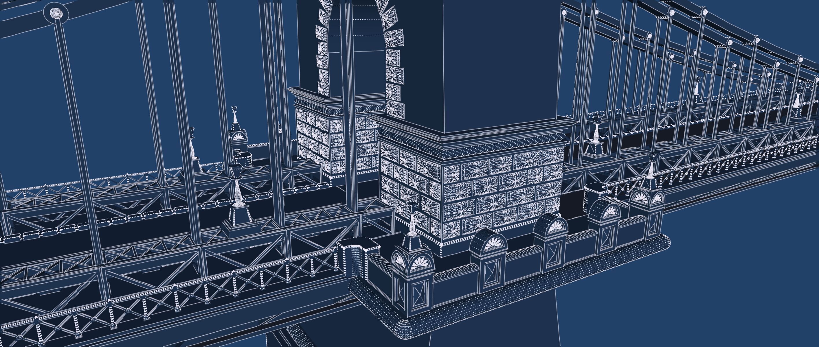 EUROPEAN HISTORICAL SUSPENDED BRIDGE 3D model_38