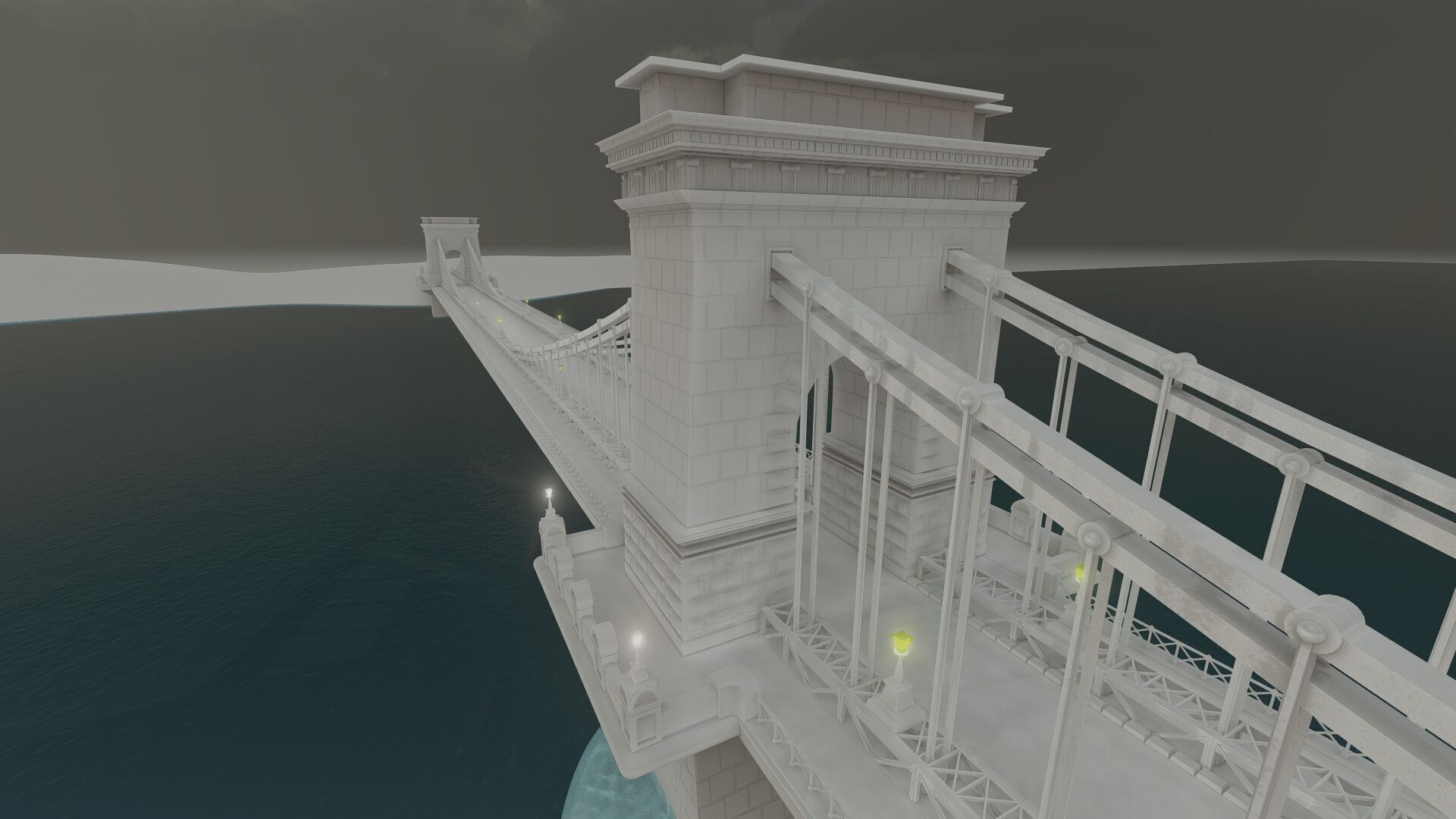 EUROPEAN HISTORICAL SUSPENDED BRIDGE 3D model_35