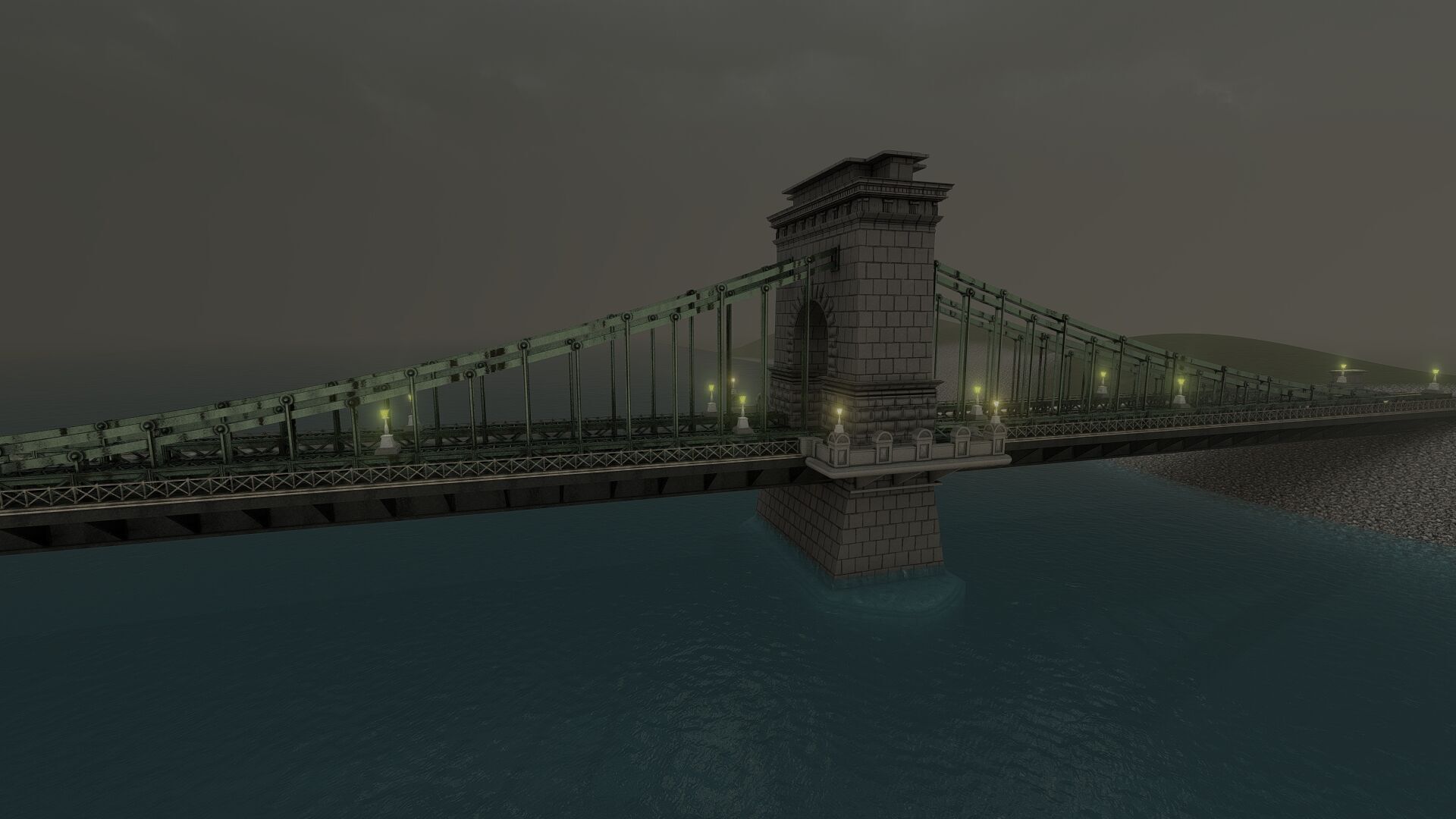 EUROPEAN HISTORICAL SUSPENDED BRIDGE 3D model_21