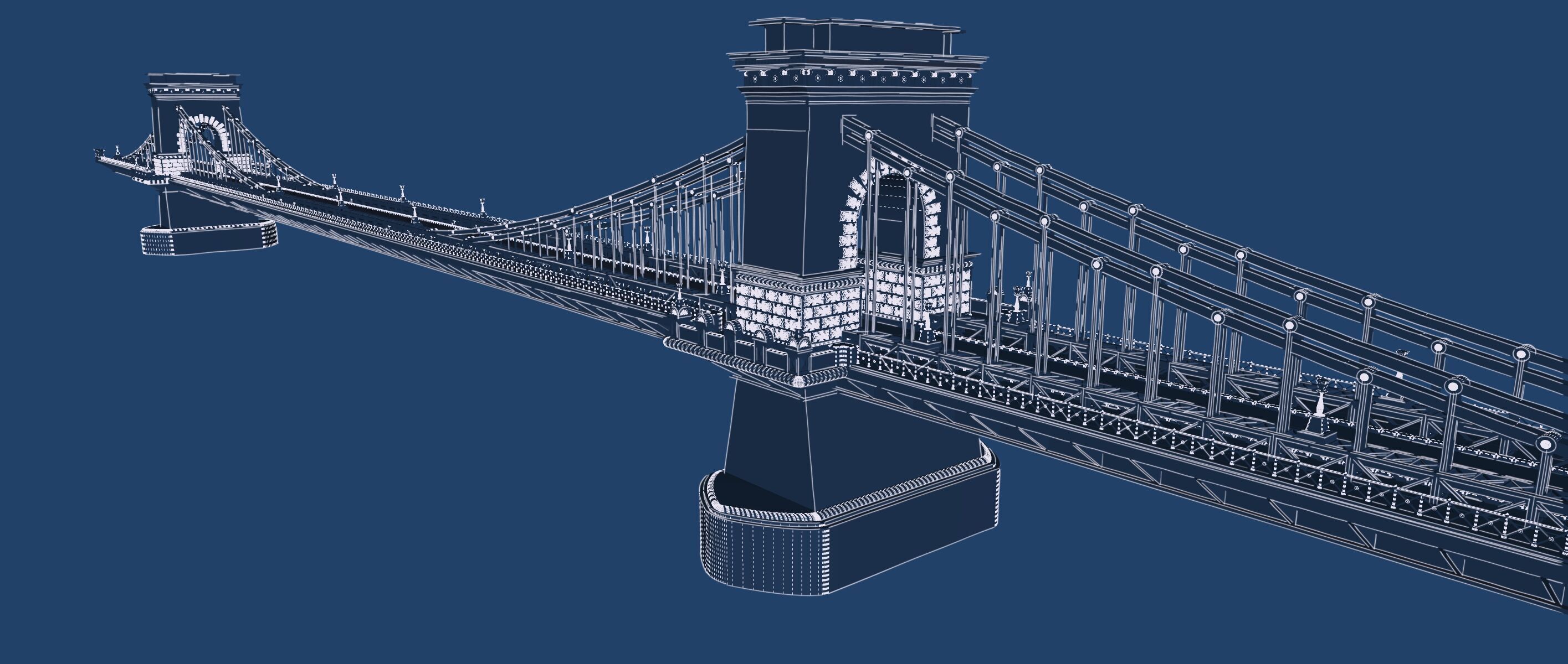 EUROPEAN HISTORICAL SUSPENDED BRIDGE 3D model_39