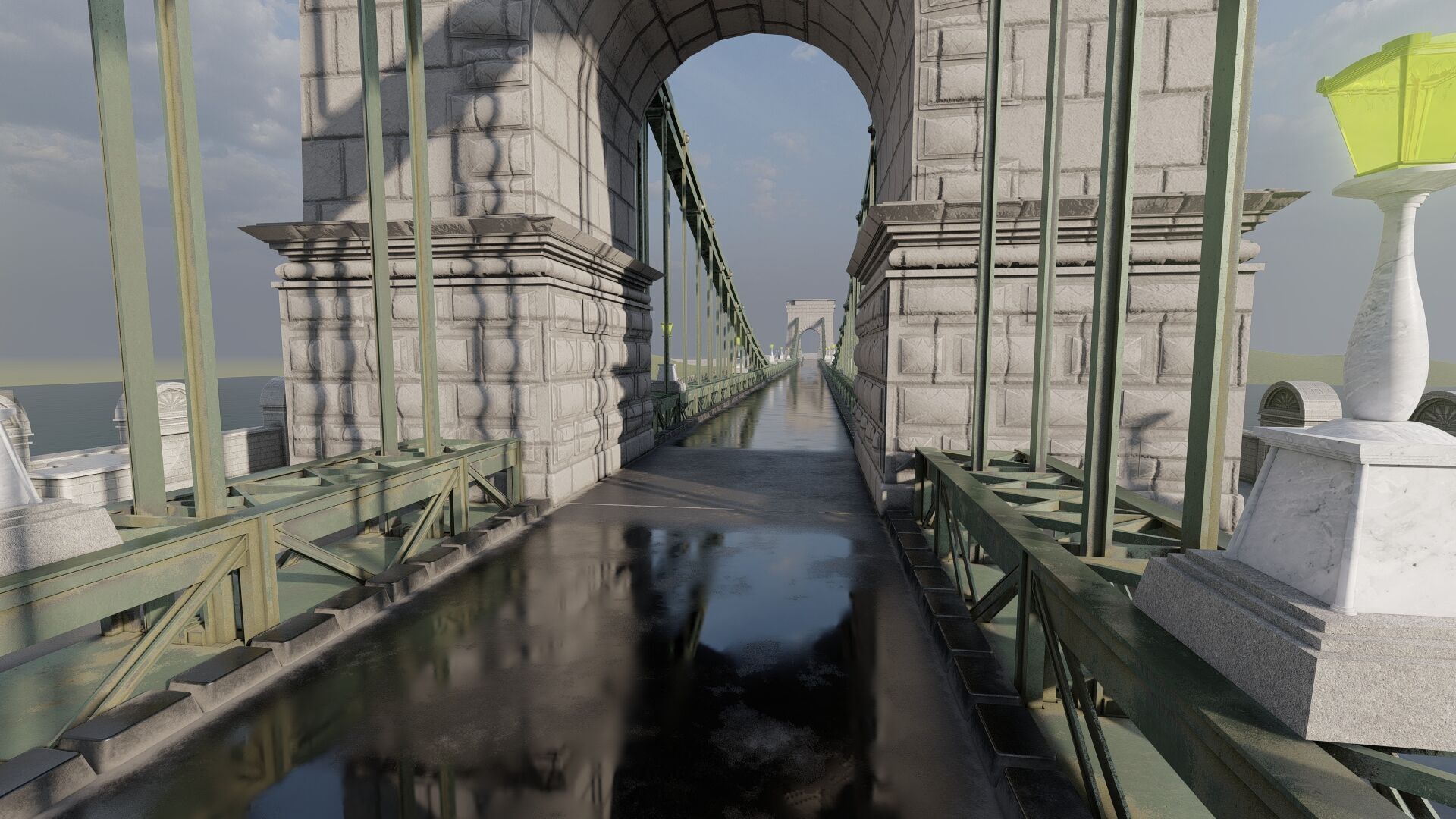 EUROPEAN HISTORICAL SUSPENDED BRIDGE 3D model_16