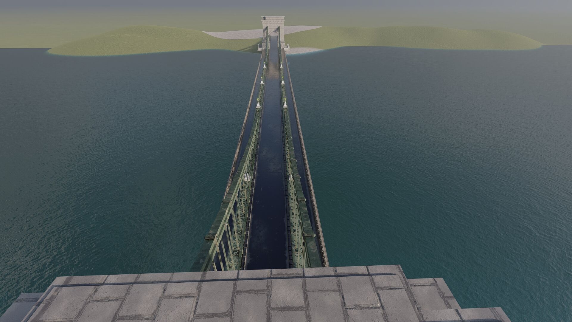 EUROPEAN HISTORICAL SUSPENDED BRIDGE 3D model_18