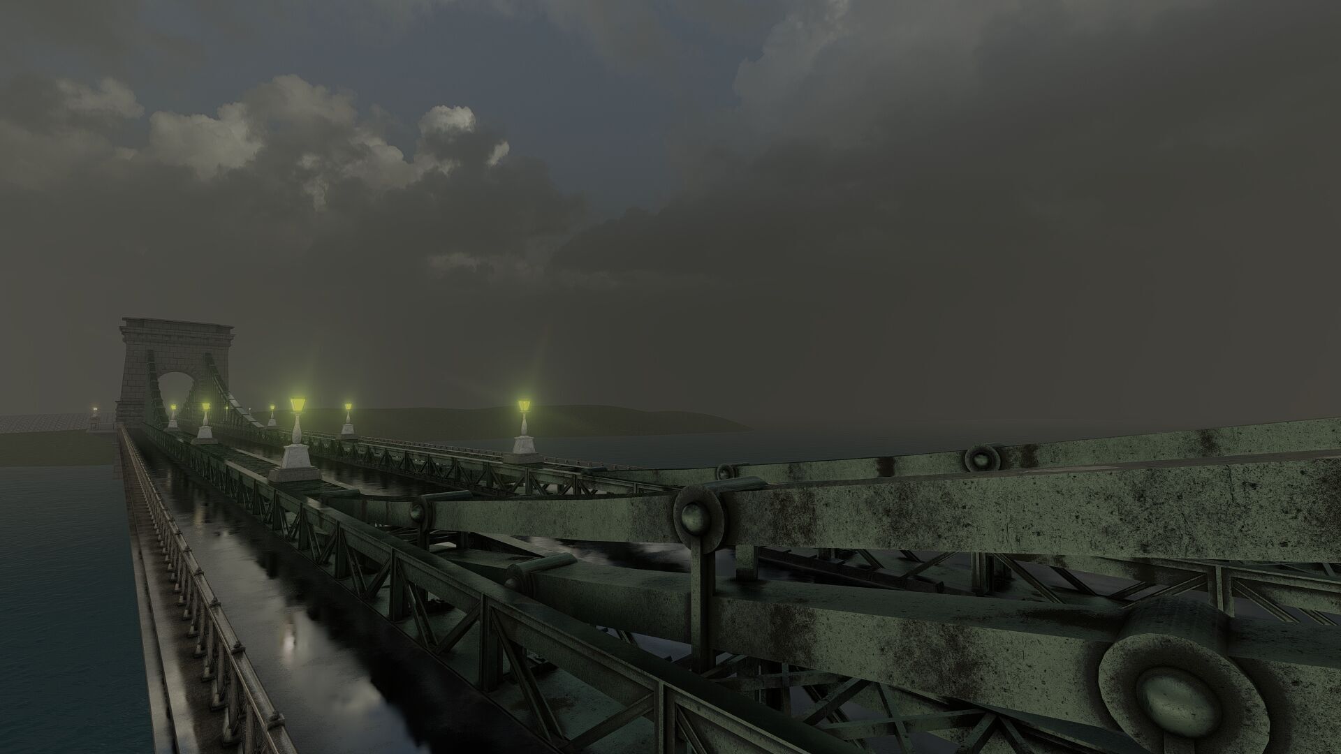 EUROPEAN HISTORICAL SUSPENDED BRIDGE 3D model_23