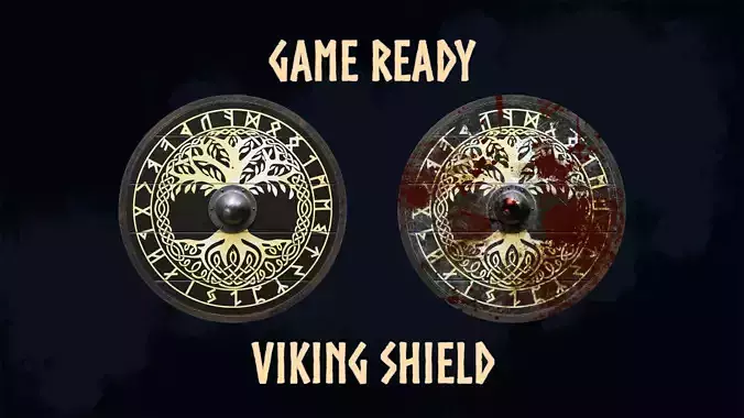 Viking Shield 3 - New and bloody 3D Model Collection