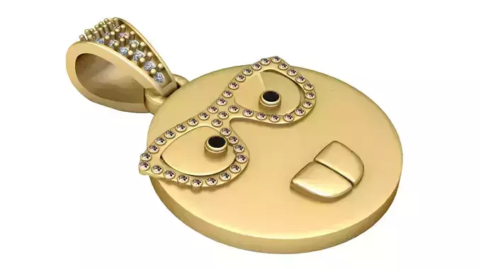 Custom Prayer Hand Emoji PANDANT 3D PRINTABLE MODAL 