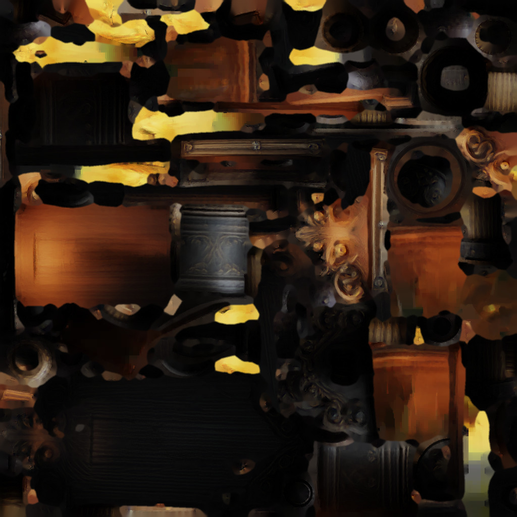 Ornate Medieval Wall Torch 3D model_11