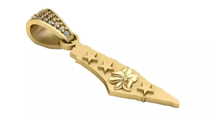 Perfect Aim Arrowhead PANDANT 3D PRINTABLE MODAL 