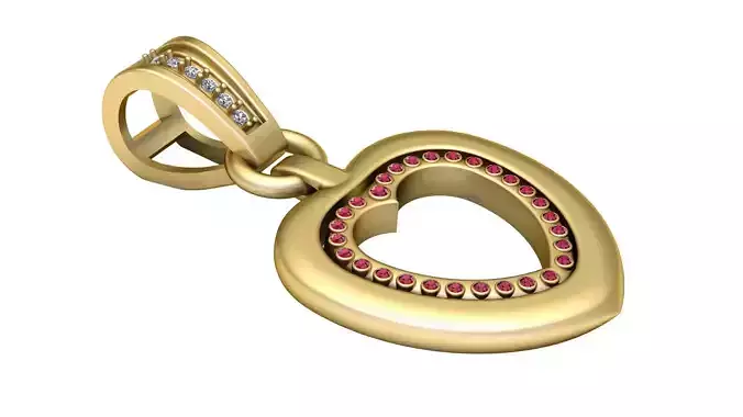 Heart Pendant best  PANDANT 3D PRINTABLE MODAL 