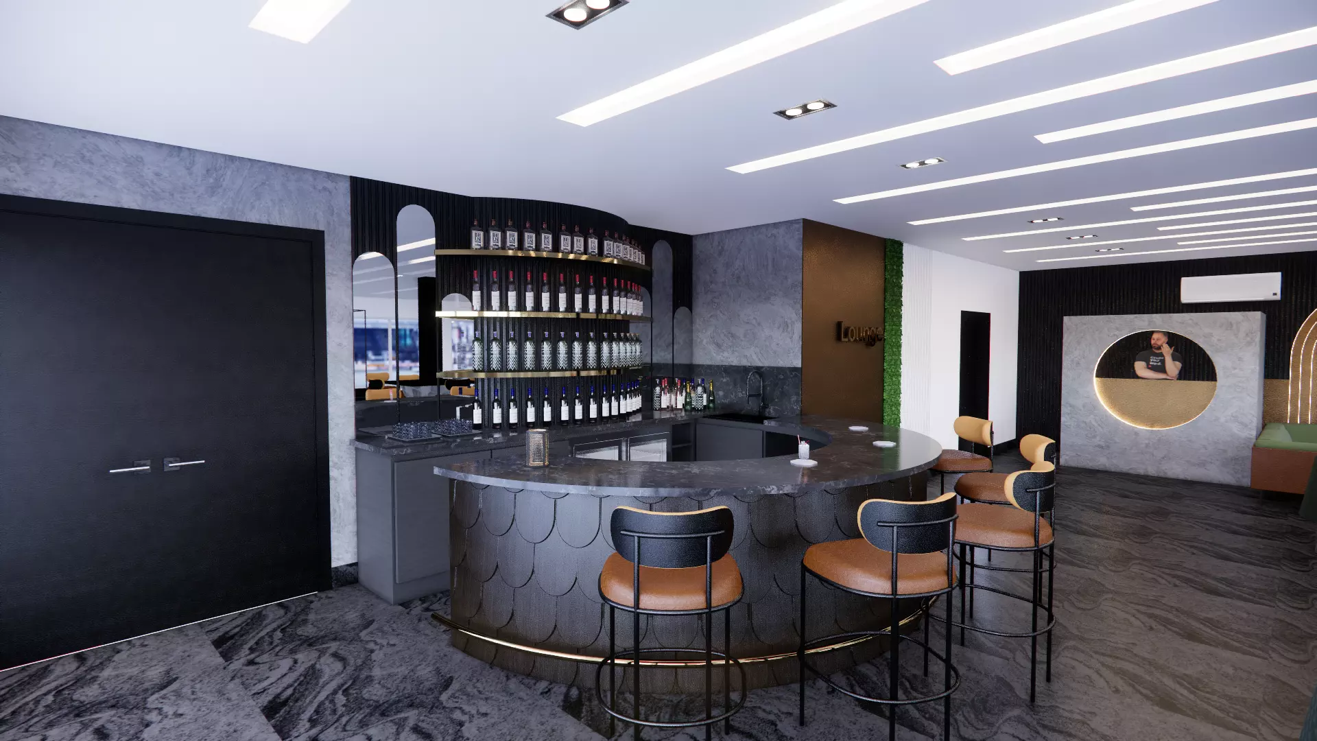 LOUNGE SPACE 3D model_0