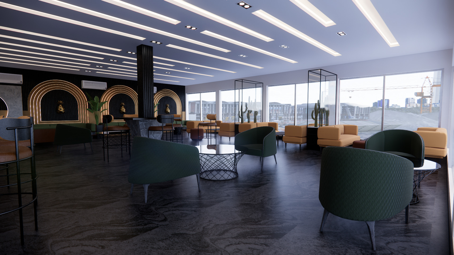 LOUNGE SPACE 3D model_1