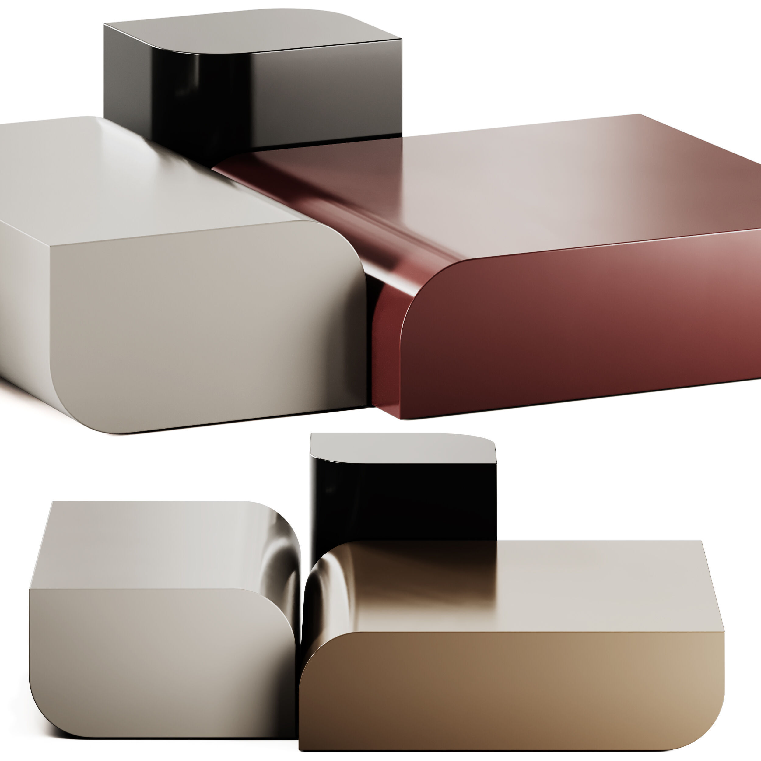 Tom Coffee Tables by Frigerio  3D model_4