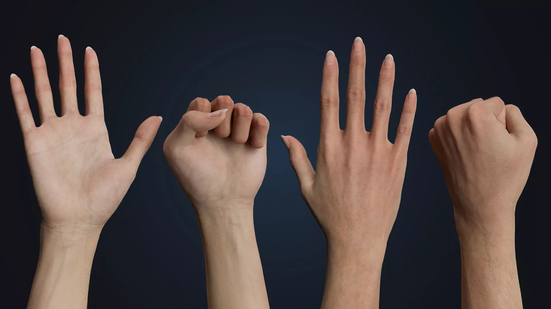 Realistic Female Arms - Cinematic Edition 3D model_3