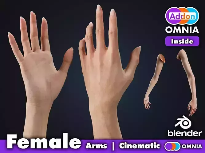 Realistic Female Arms - Cinematic Edition 3D model Realistic Female Arms - Cinematic Edition 3D model