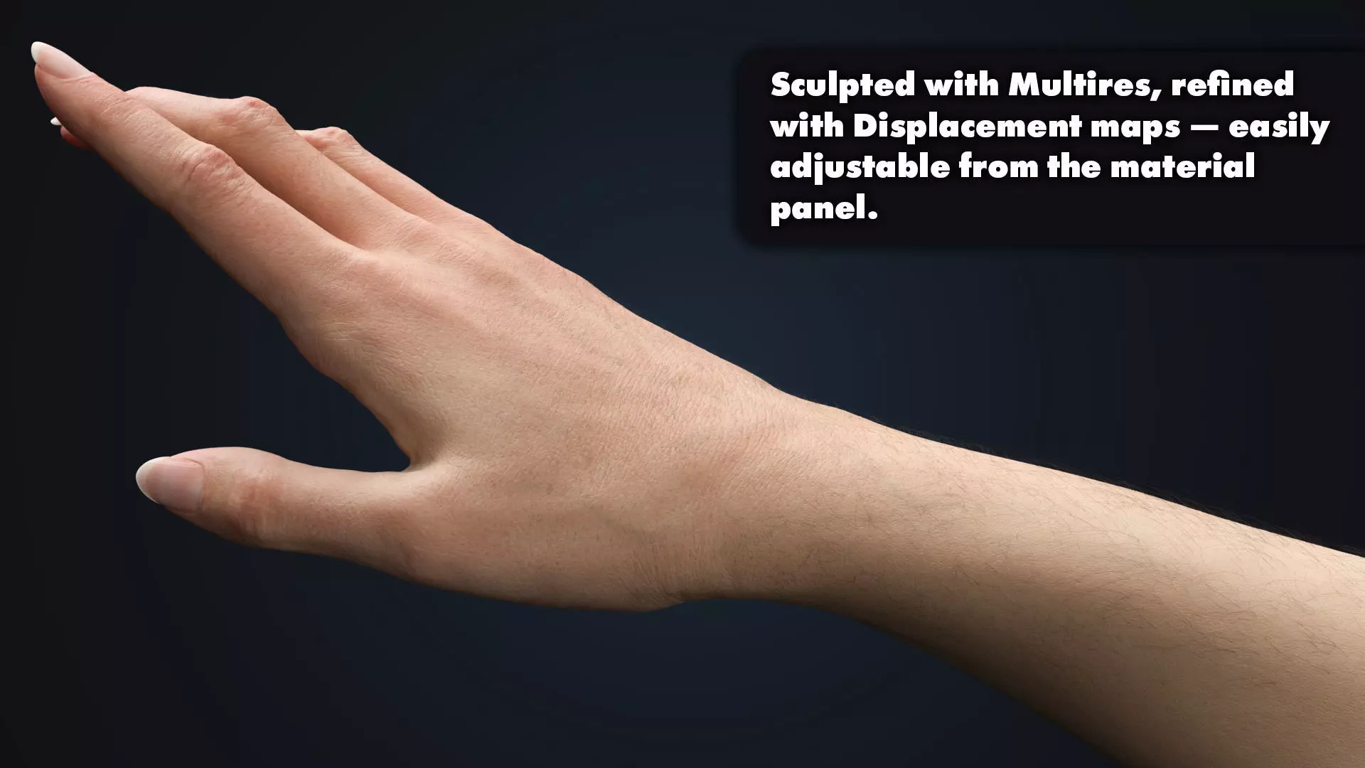 Realistic Female Arms - Cinematic Edition 3D model_4