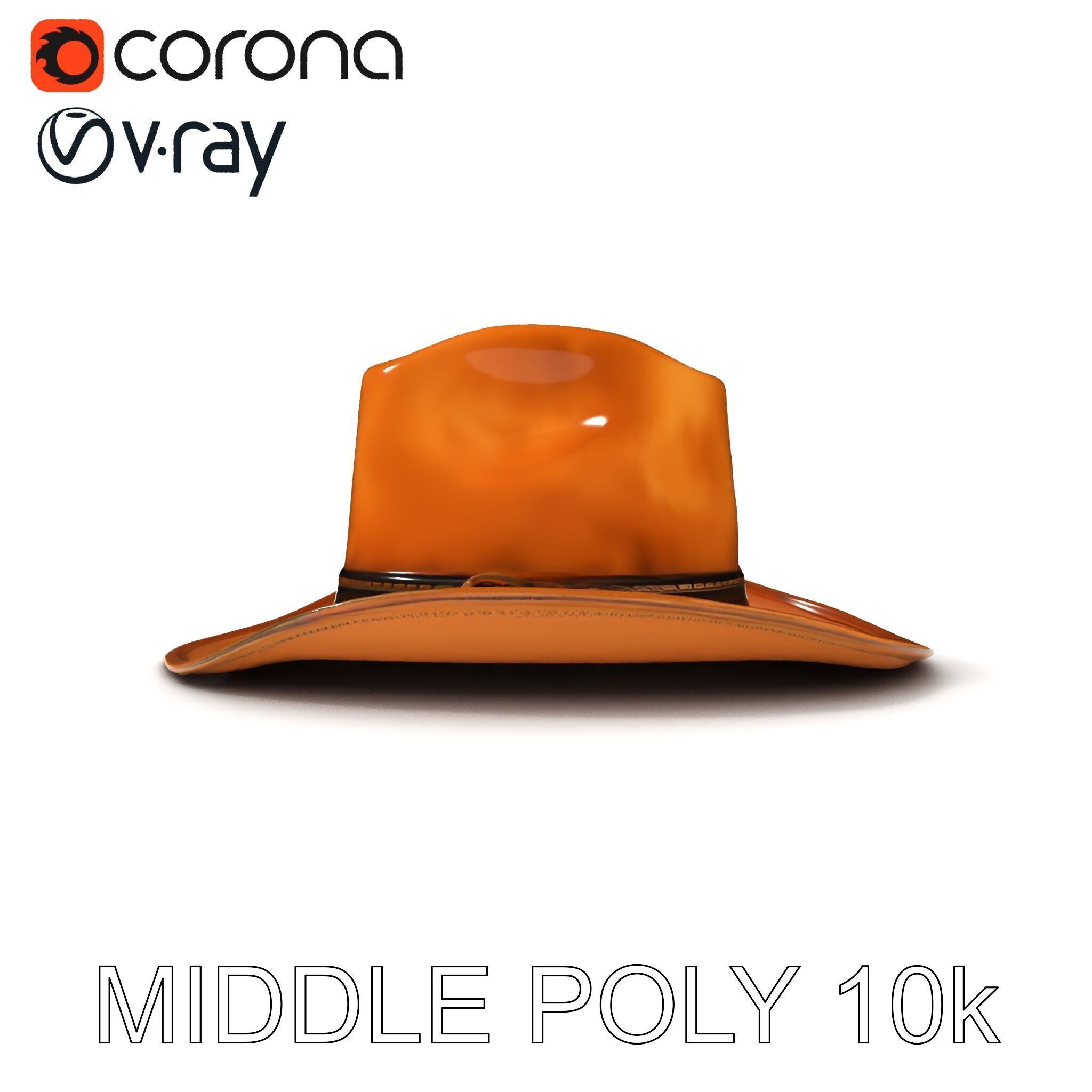 Cowboy Hat D Model Pack for Realistic Rendering Low-poly 3D model_30