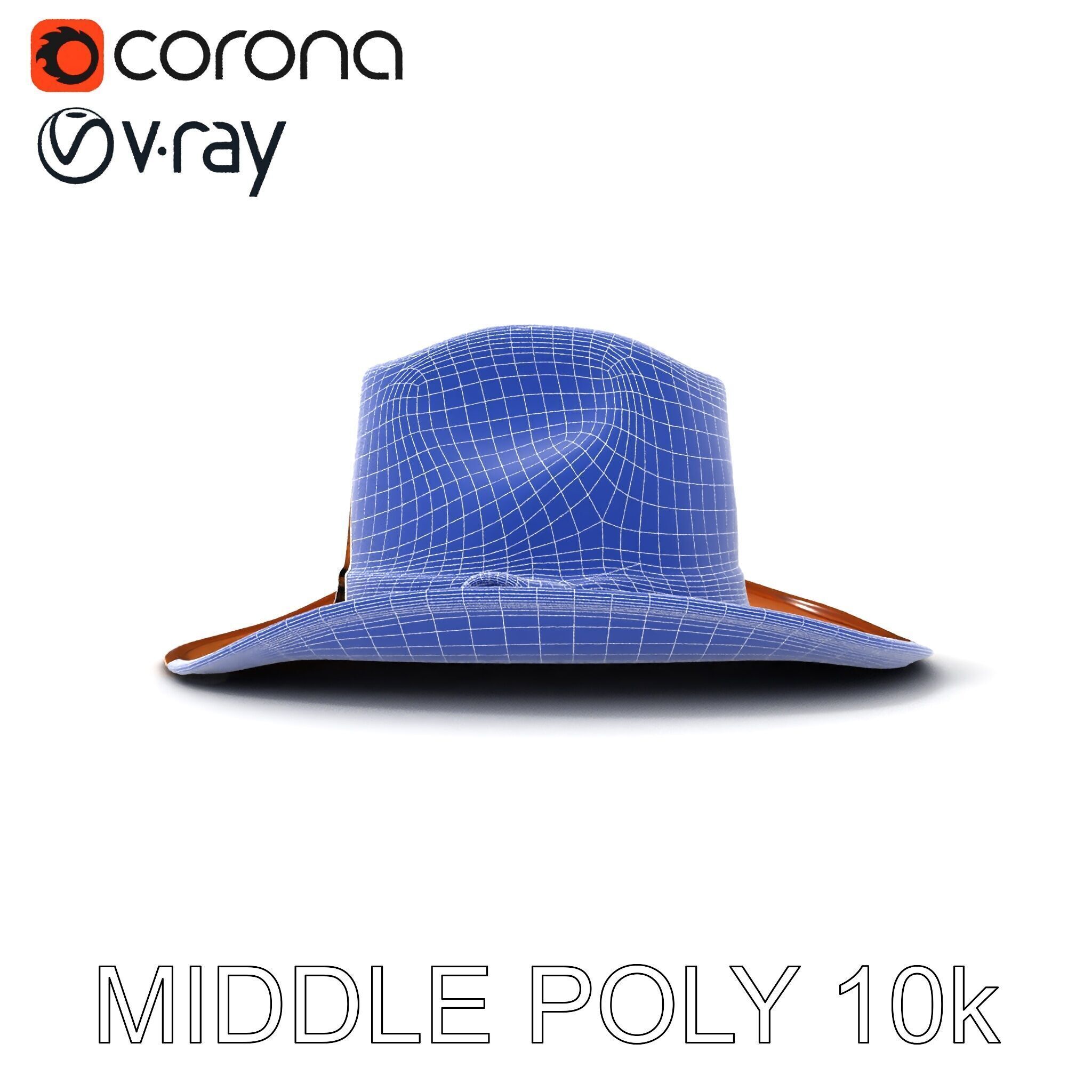 Cowboy Hat D Model Pack for Realistic Rendering Low-poly 3D model_24