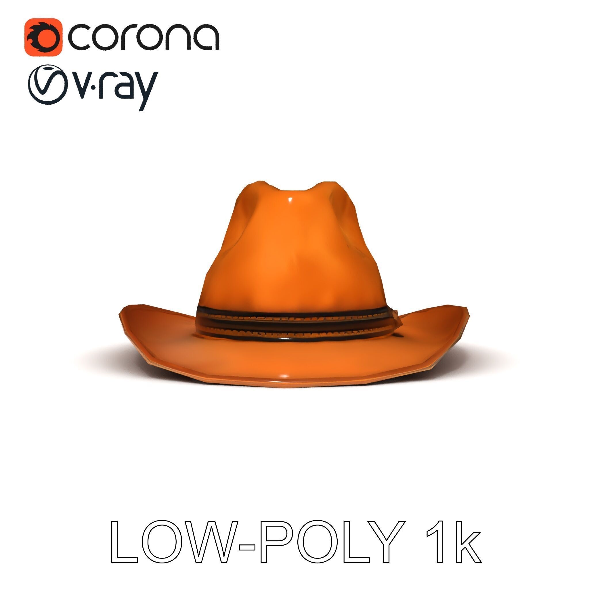 Cowboy Hat D Model Pack for Realistic Rendering Low-poly 3D model_25