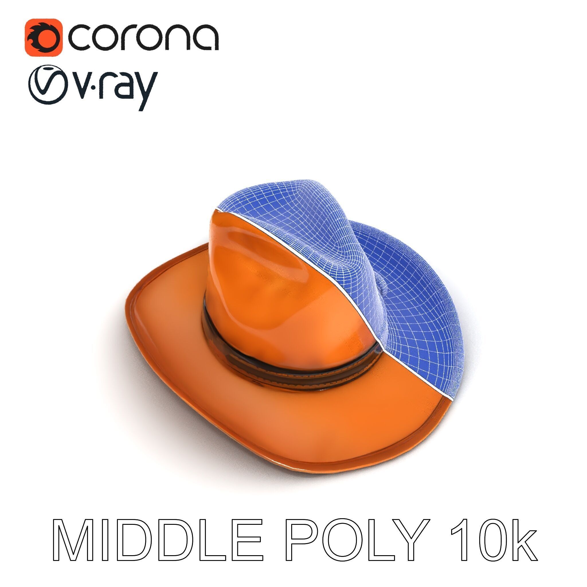 Cowboy Hat D Model Pack for Realistic Rendering Low-poly 3D model_17