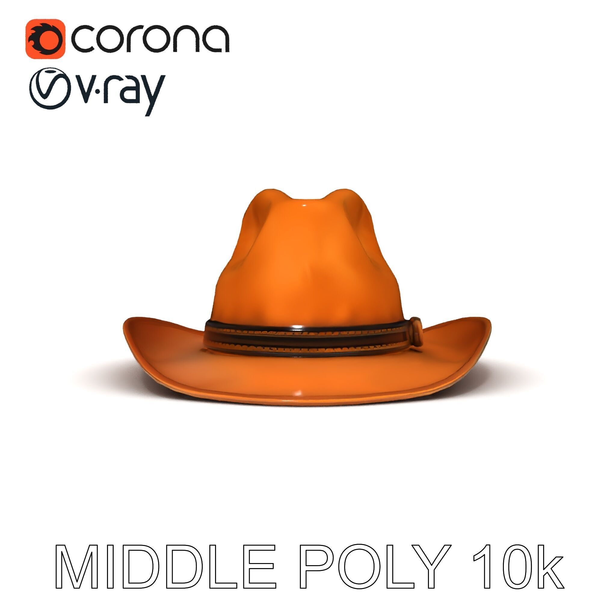 Cowboy Hat D Model Pack for Realistic Rendering Low-poly 3D model_21
