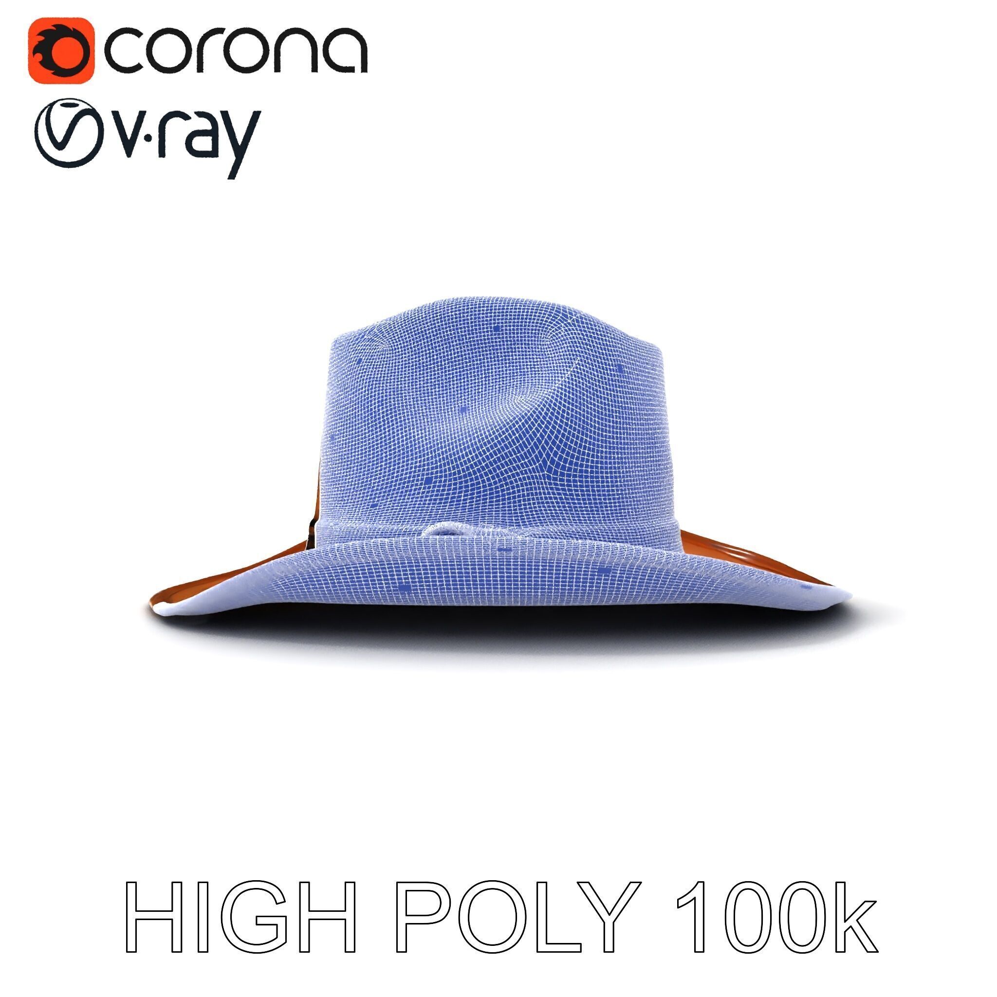 Cowboy Hat D Model Pack for Realistic Rendering Low-poly 3D model_35
