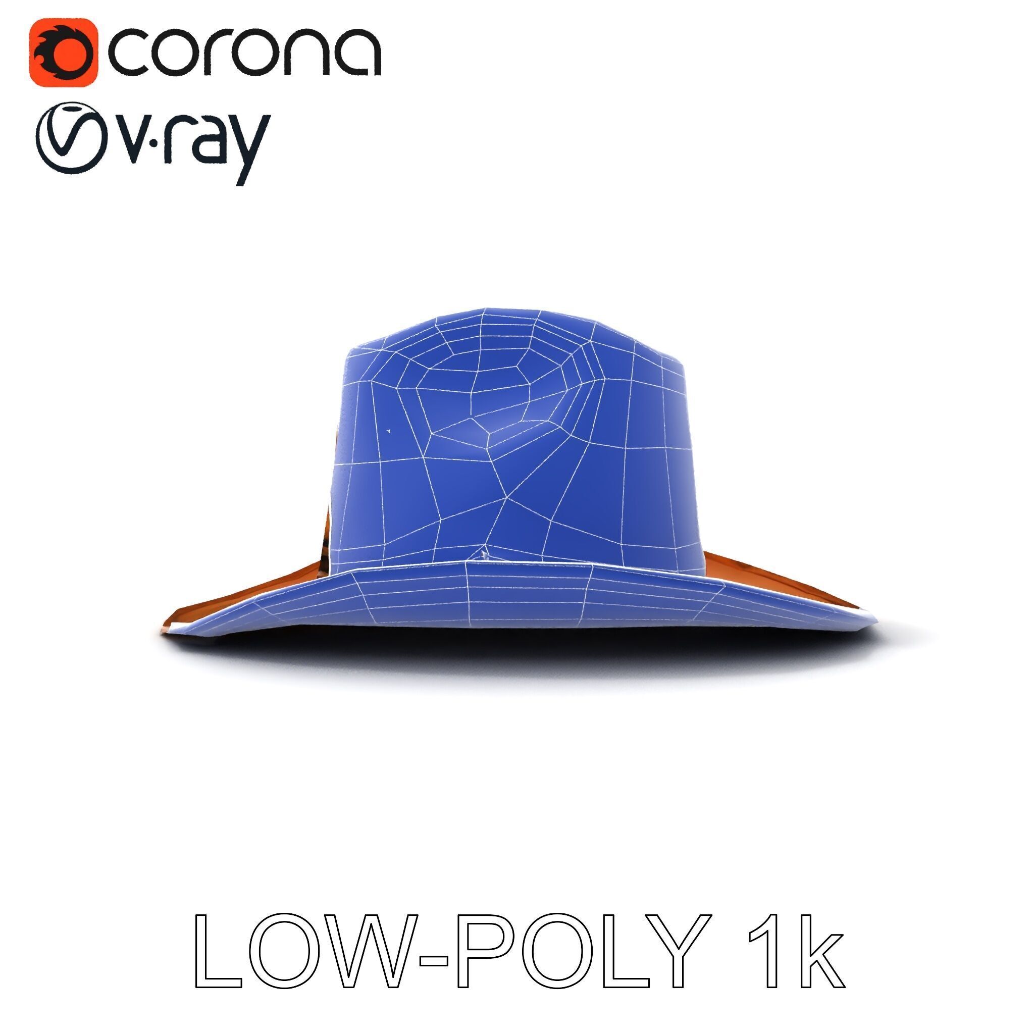Cowboy Hat D Model Pack for Realistic Rendering Low-poly 3D model_18