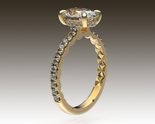Ring Quilted 3D print model
