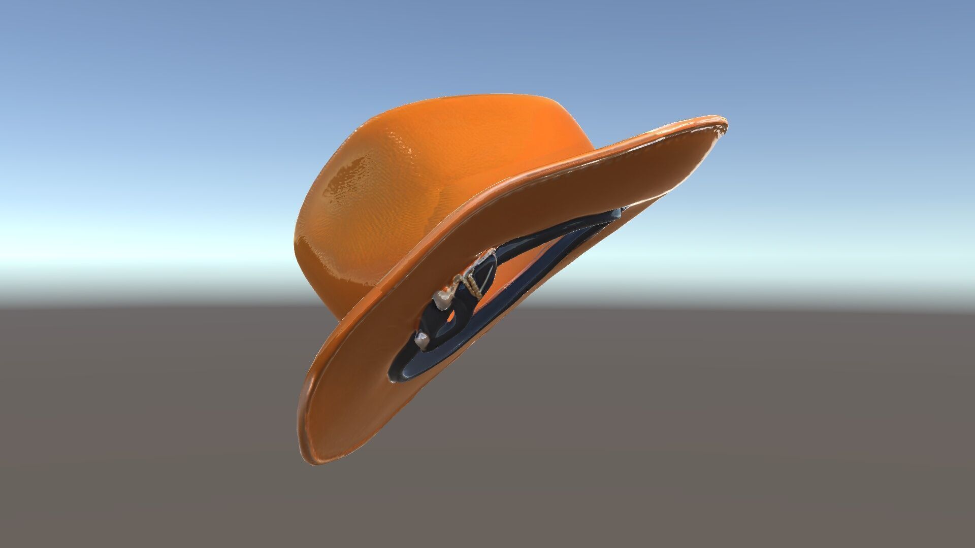 Cowboy Hat D Model Pack with Textured Leather Low-poly 3D model_8