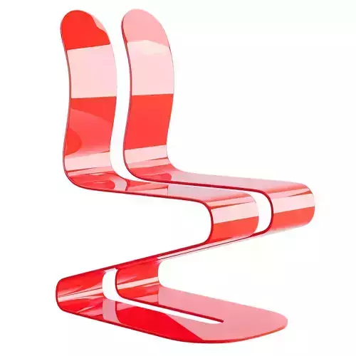 Fluid Ribbon Black Chair