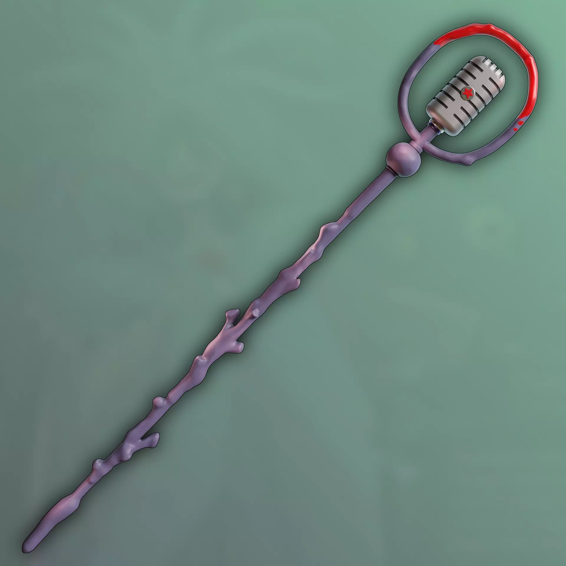 Scylla Microphone cosplay 3D print model_0