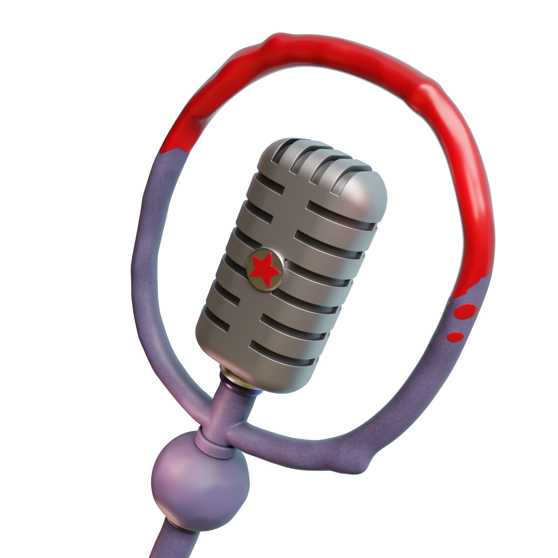 Scylla Microphone cosplay 3D print model_5