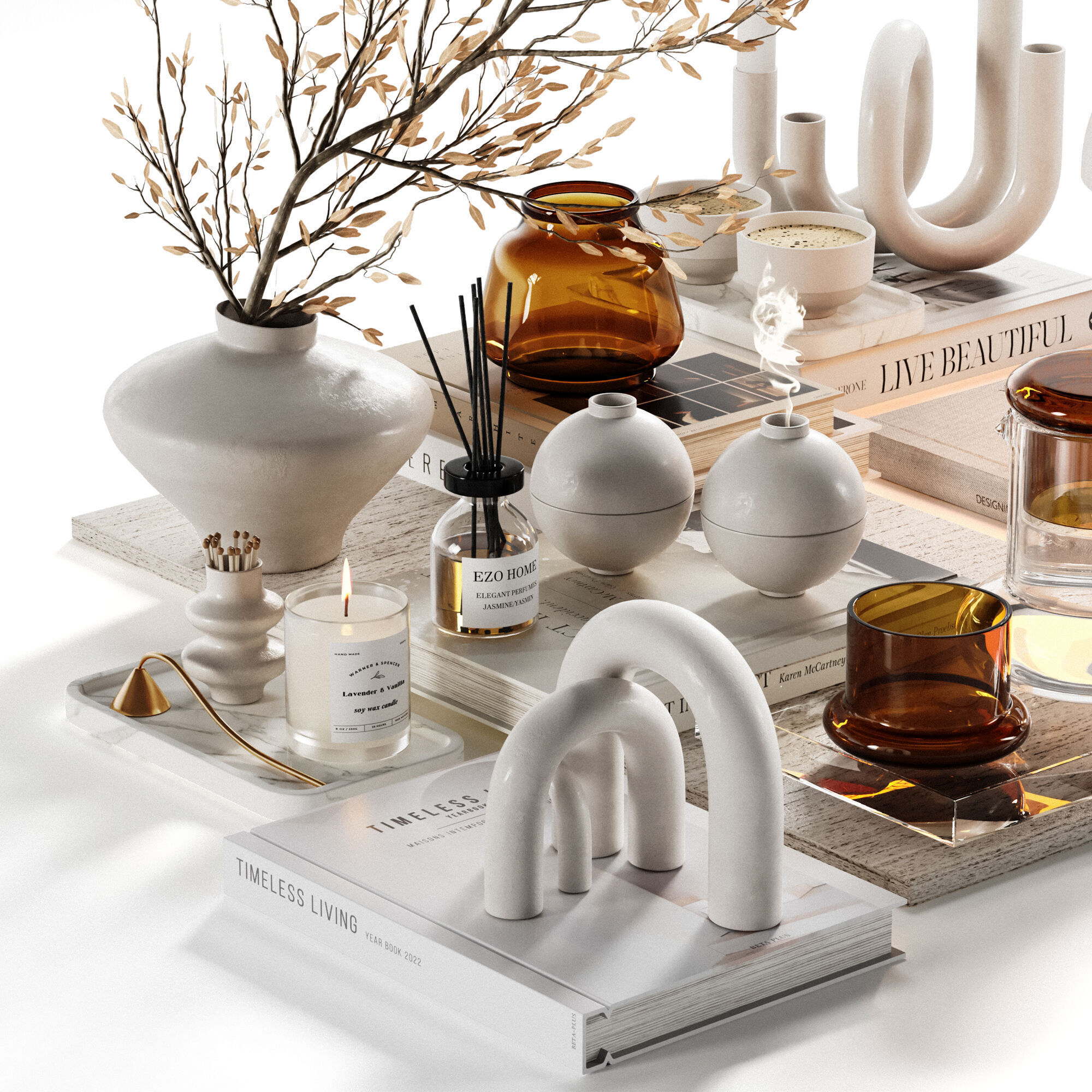 Decorative Set 29 3D model_2