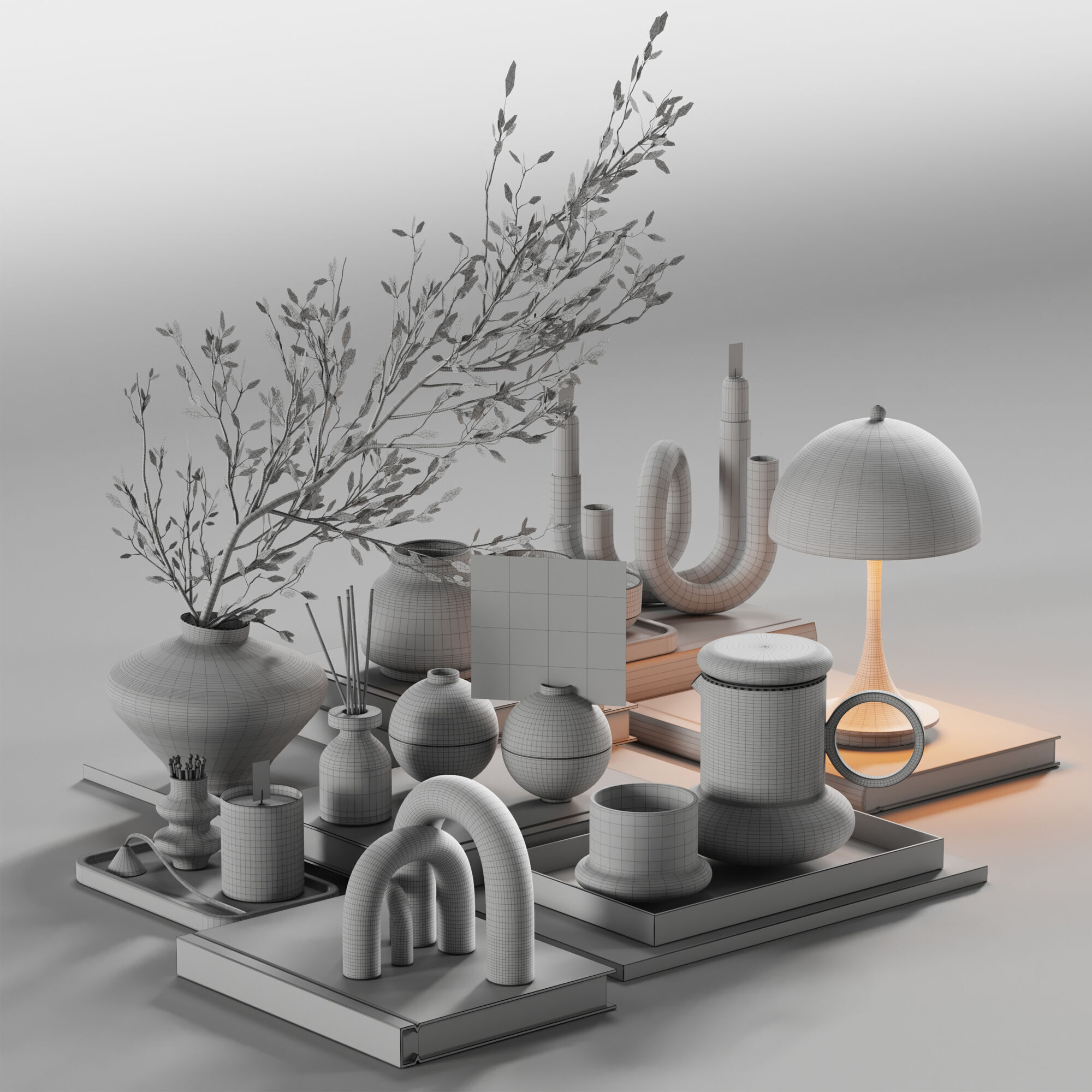 Decorative Set 29 3D model_7