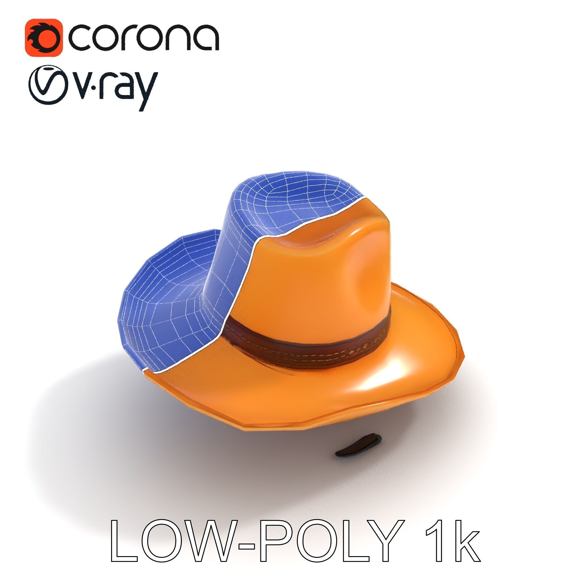 Cowboy Hat D Model Pack Low-poly 3D model_23