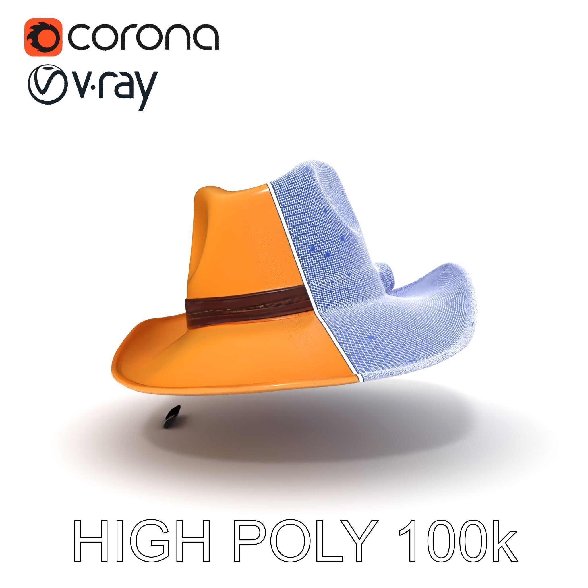 Cowboy Hat D Model Pack Low-poly 3D model_24