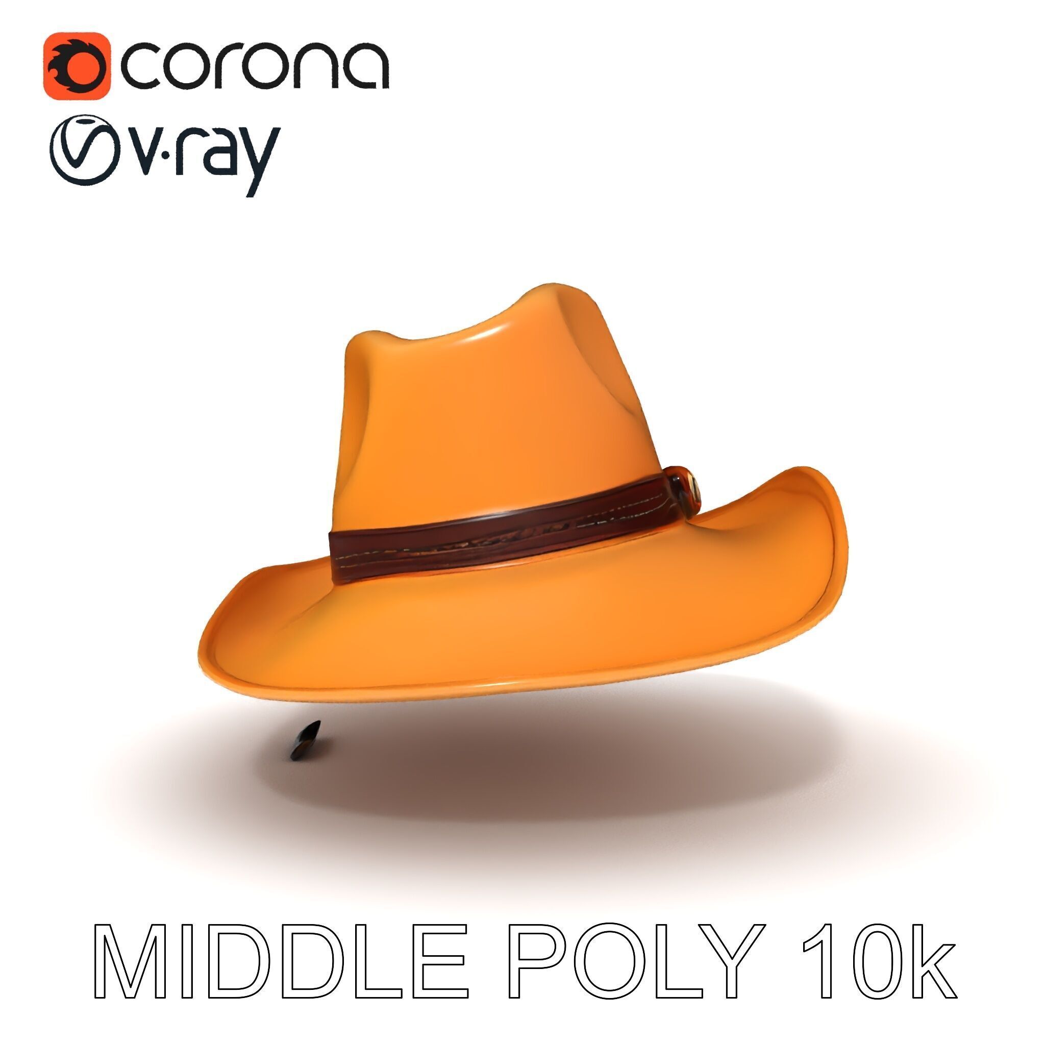 Cowboy Hat D Model Pack Low-poly 3D model_27