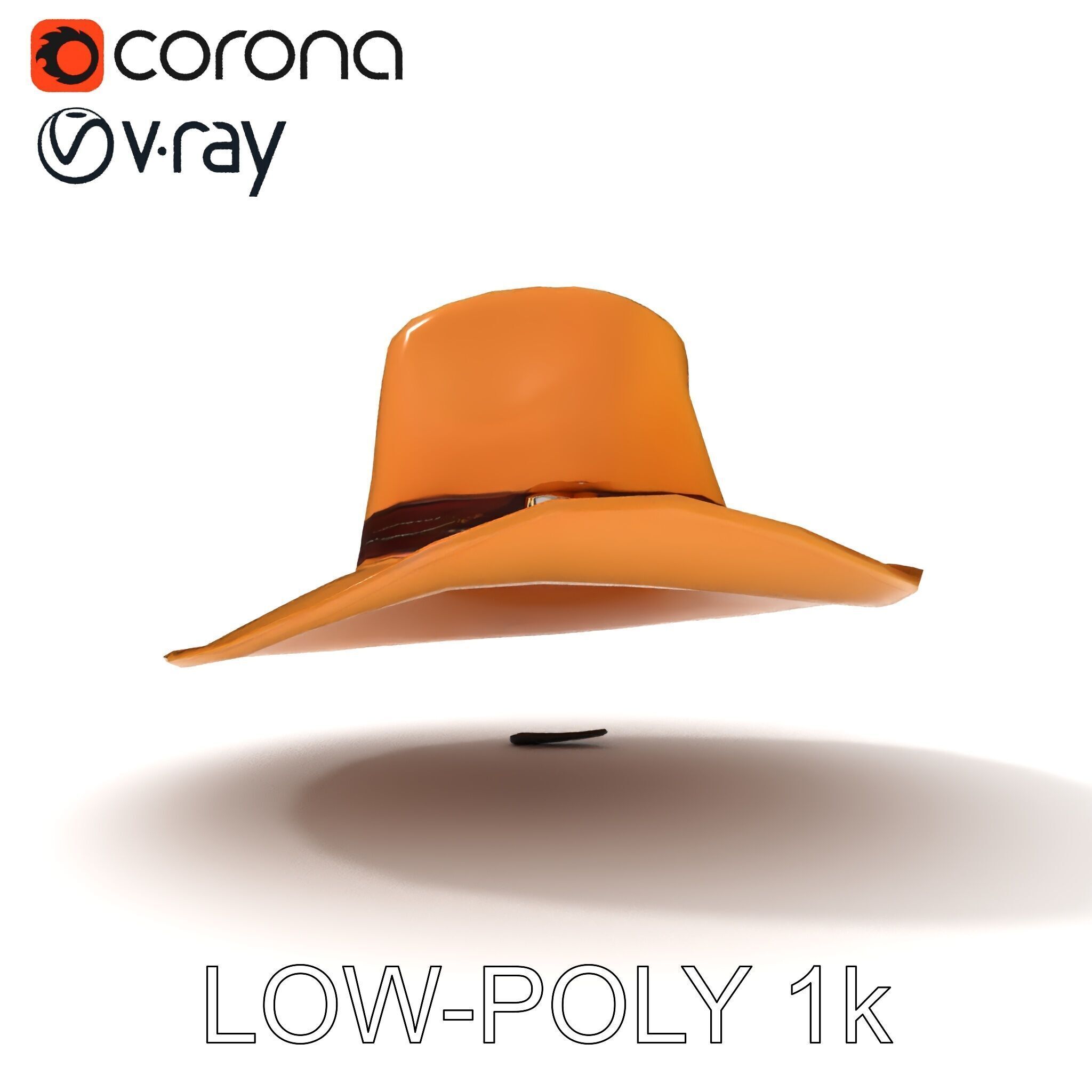 Cowboy Hat D Model Pack Low-poly 3D model_30