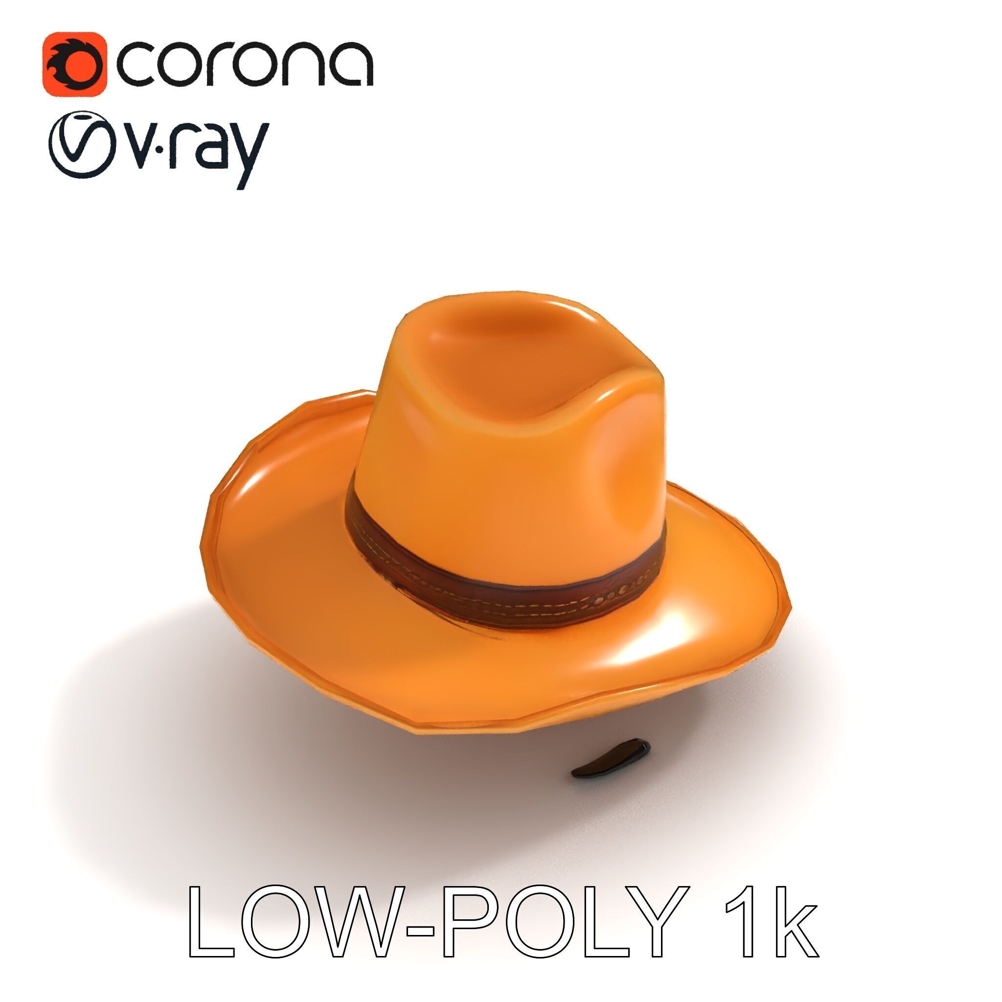 Cowboy Hat D Model Pack Low-poly 3D model_28