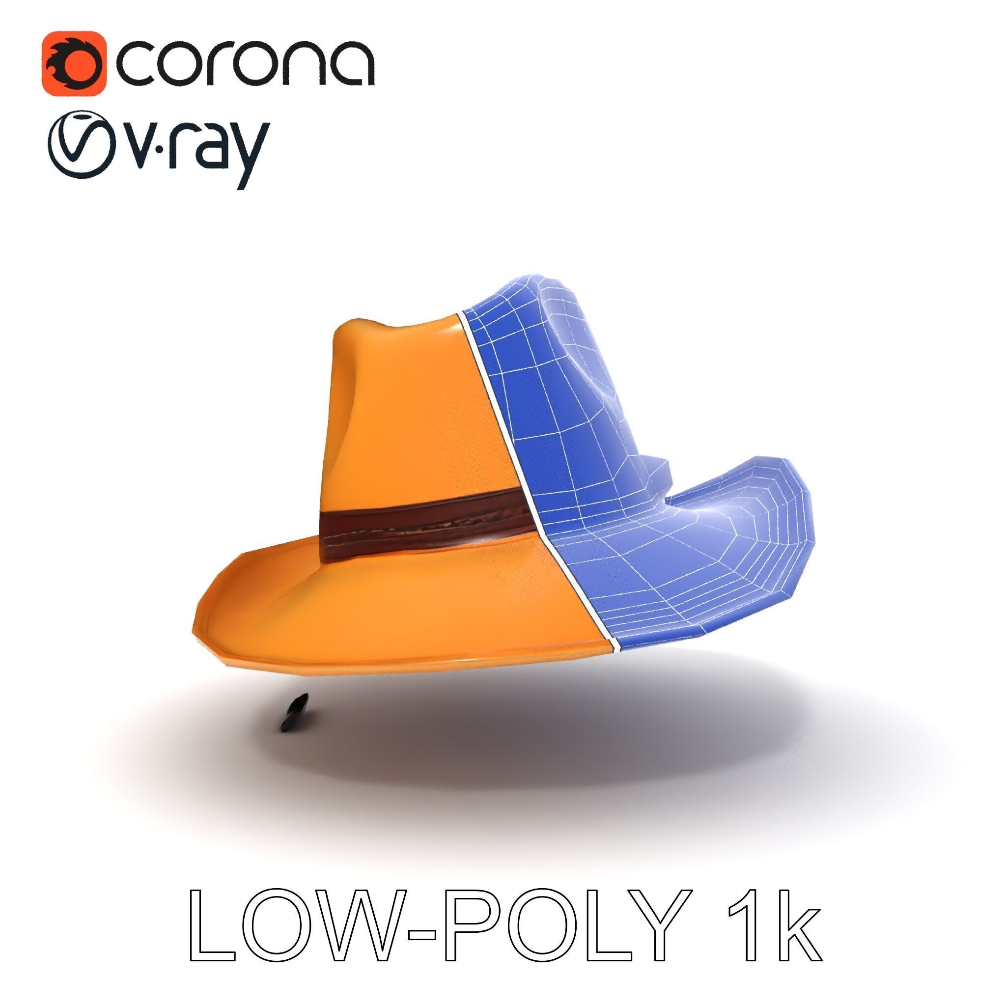 Cowboy Hat D Model Pack Low-poly 3D model_20