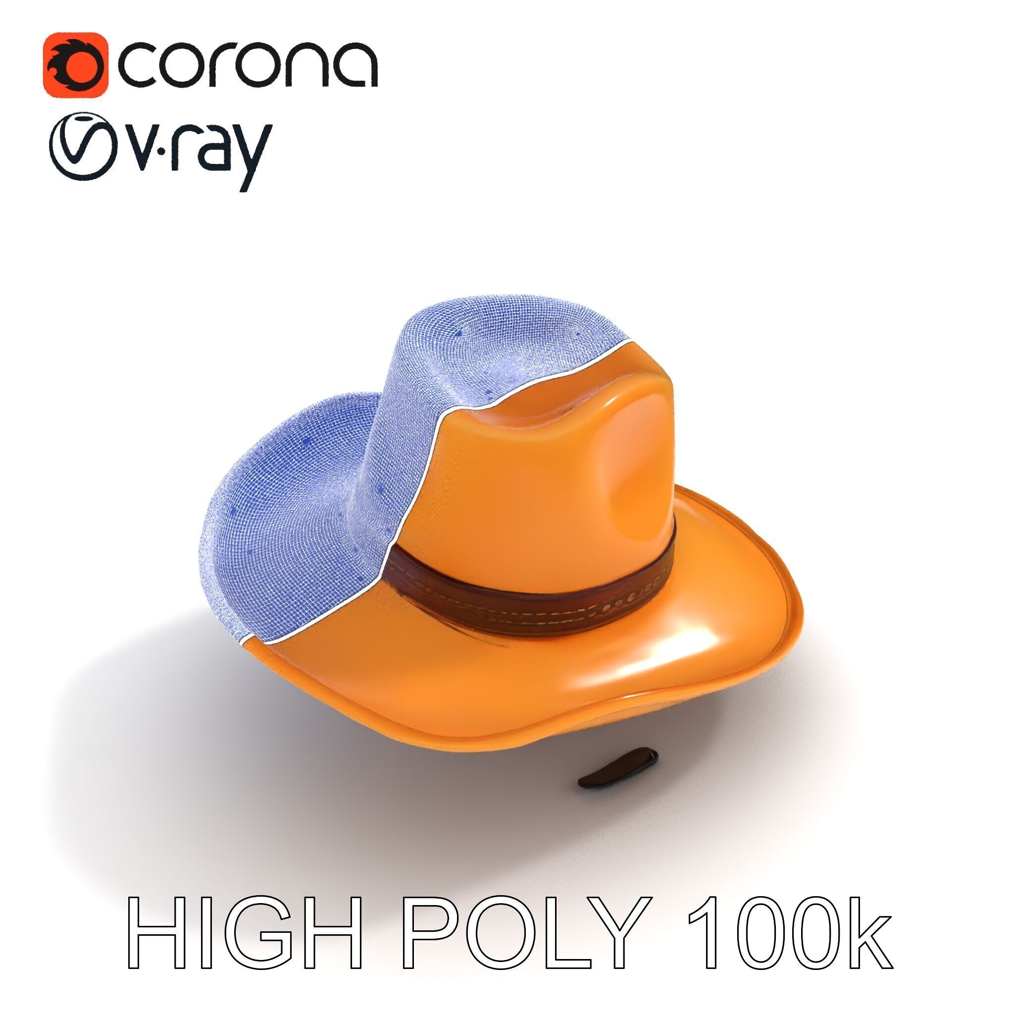 Cowboy Hat D Model Pack Low-poly 3D model_34