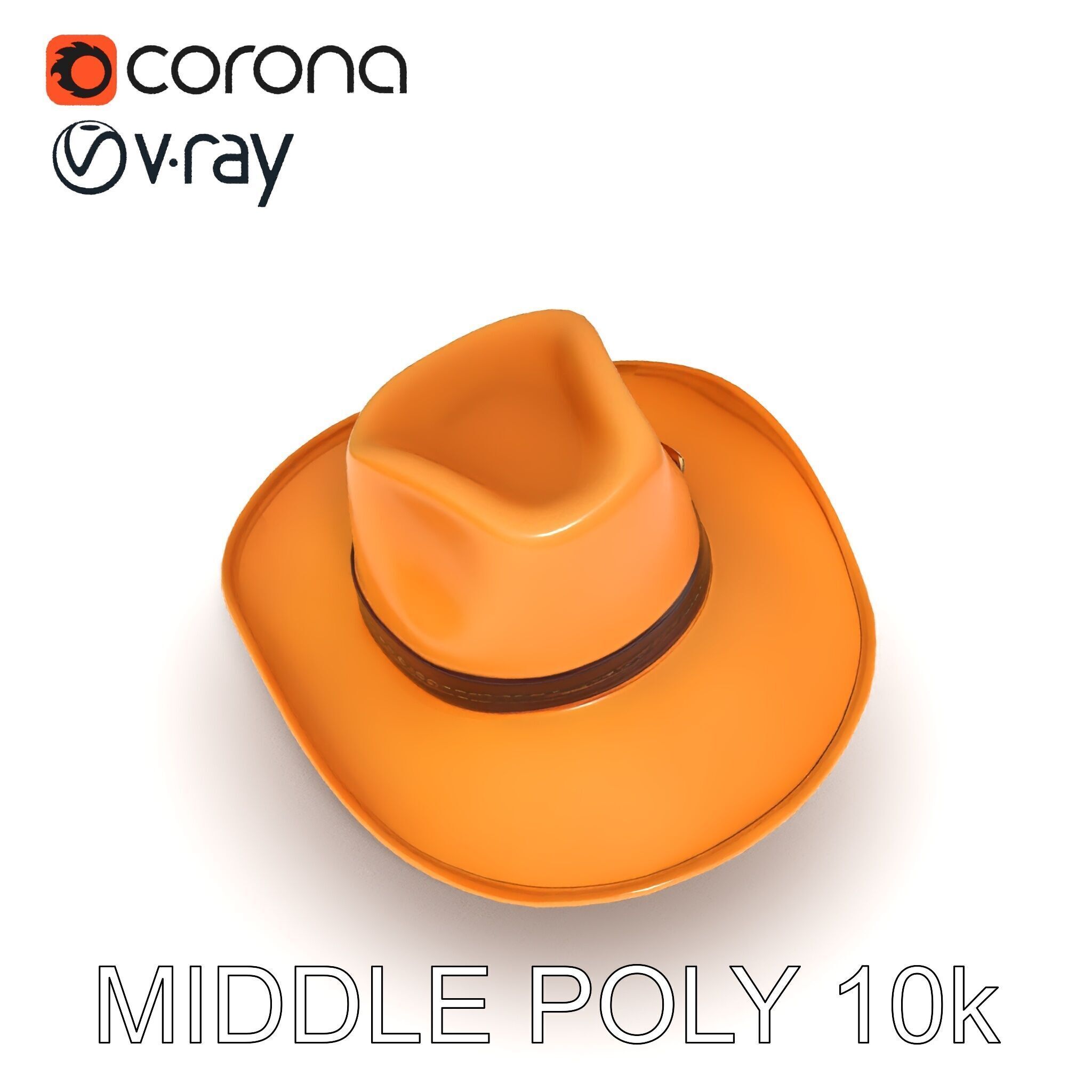 Cowboy Hat D Model Pack Low-poly 3D model_8