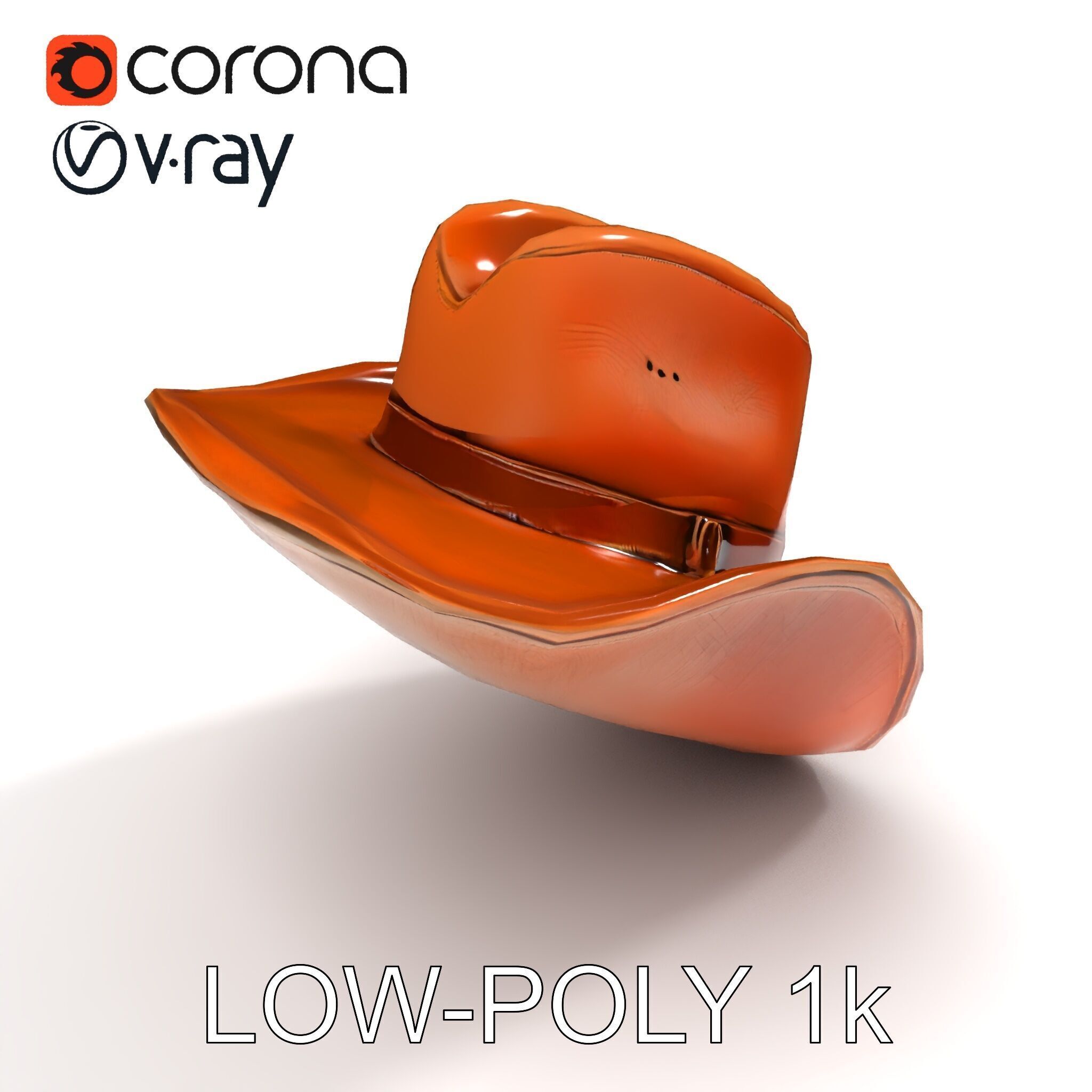 Cowboy Hat D Model Pack Low-poly 3D model_33