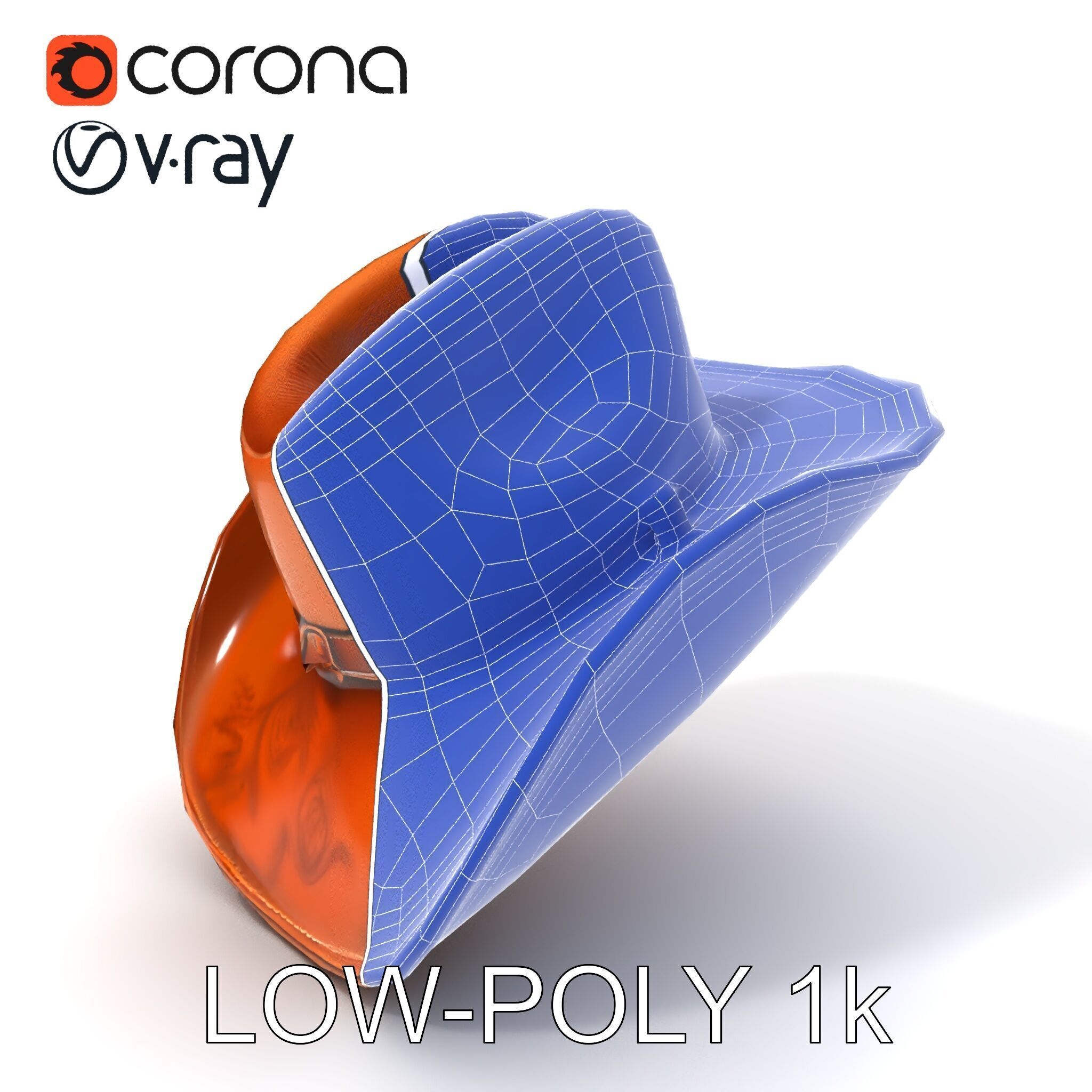 Cowboy Hat D Model Pack Low-poly 3D model_26