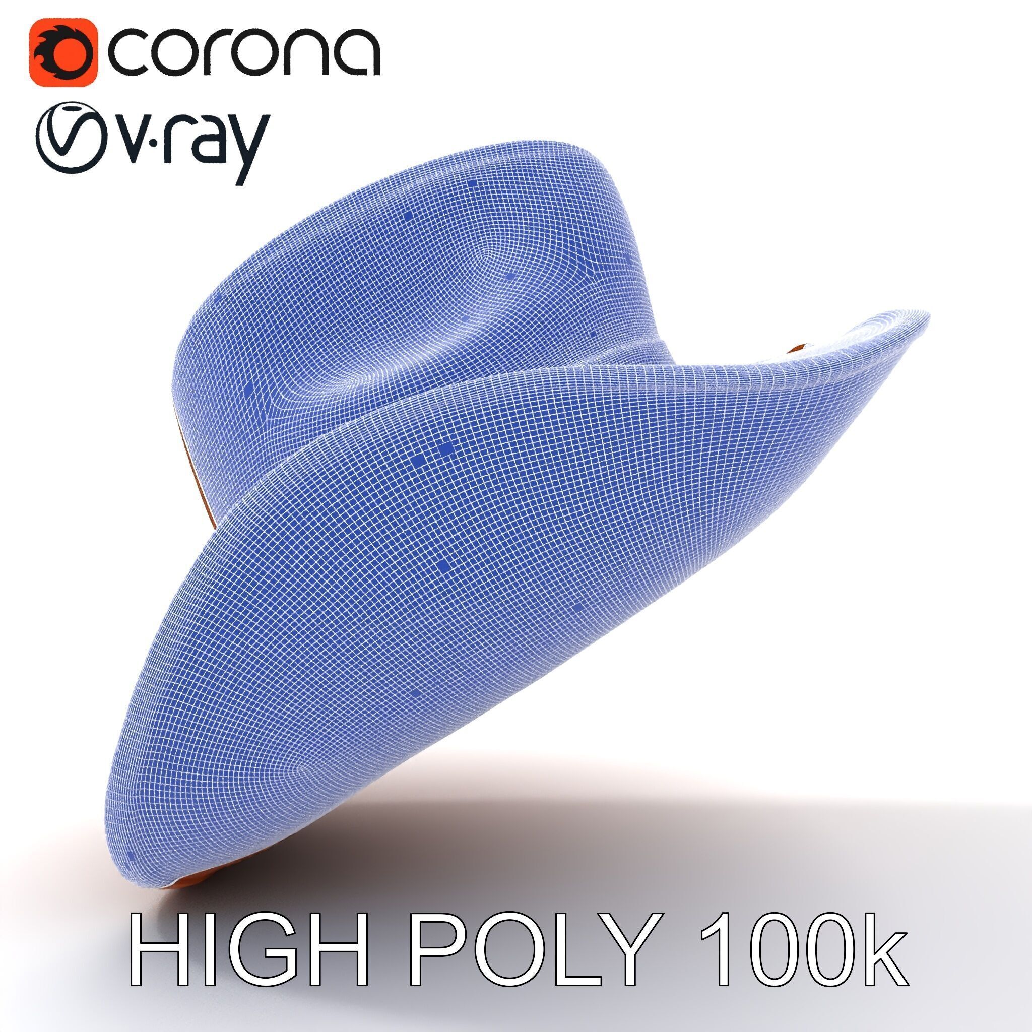 Cowboy Hat D Model Pack Low-poly 3D model_17