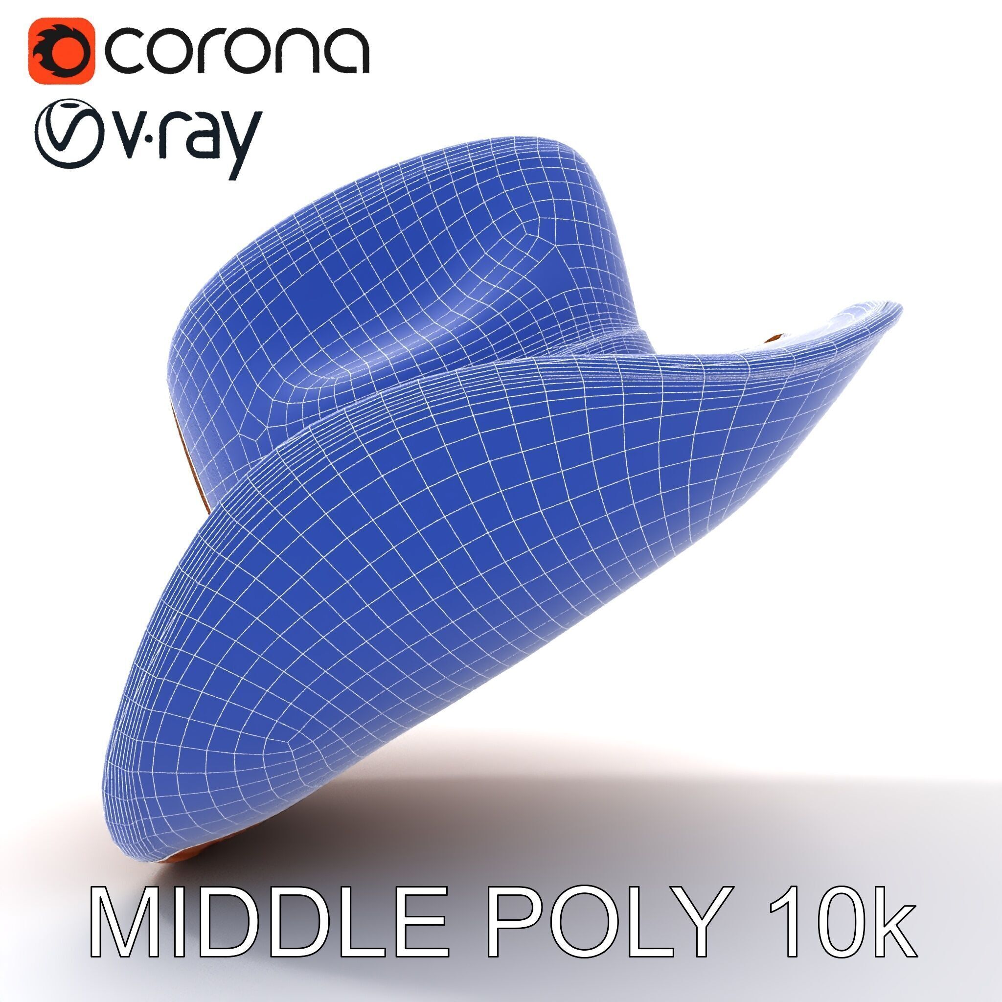Cowboy Hat D Model Pack Low-poly 3D model_15